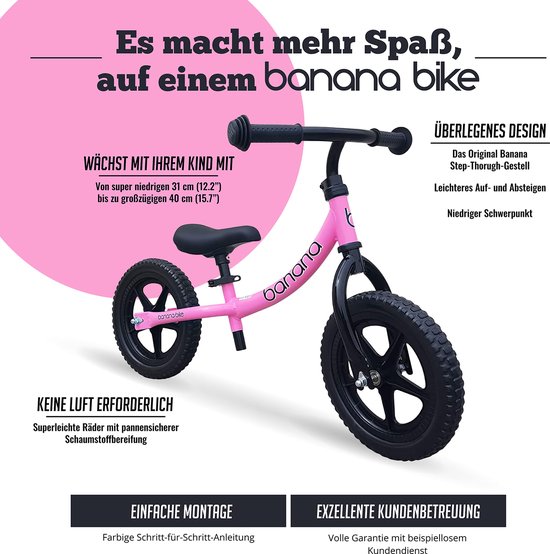 abstract Verslaafd grillen Banana Bike® LT loopfiets - Ultralichte kinderfiets vanaf 2 jaar, voor  jongens en... | bol.com