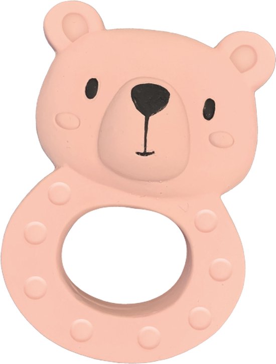 SES - Tiny Talents - Bijtspeeltje Bo beer - 100% natuurrubber - Bijtring - met handige zachte handgreep - gemaakt van veilige materialen - Baby Speelgoed van SES — afbeelding 3