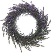 Krans Lavendel met blaadjes 6xØ40cm