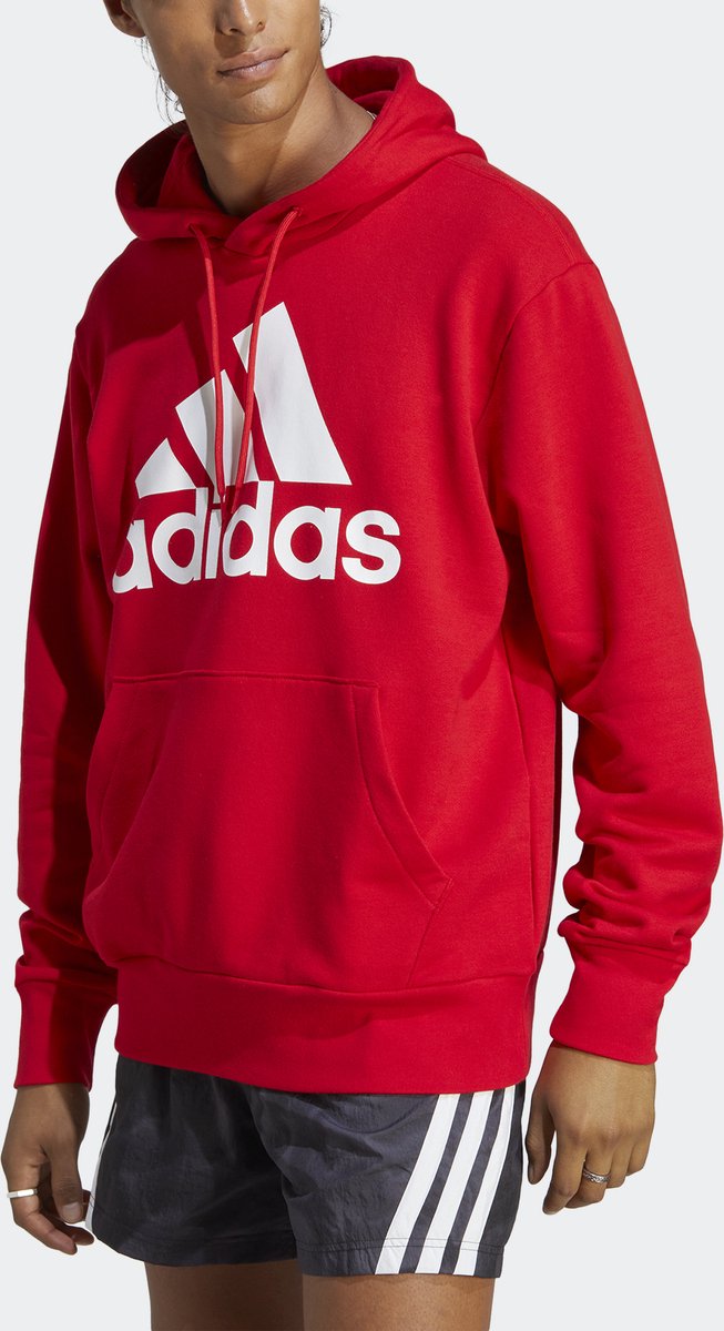 adidas Sportswear Essentials French Terry Big Logo Hoodie Heren Rood