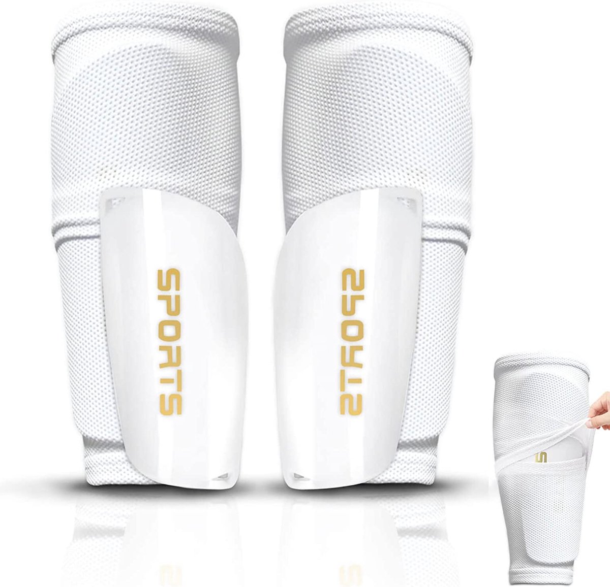 Protèges-tibias / football, protège-tibias avec protection de la ...