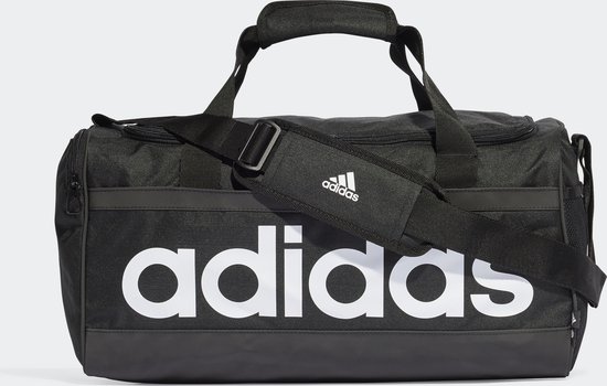 adidas Sportswear Essentials Linear Duffel Bag Medium - Unisex - Zwart- 1 Maat