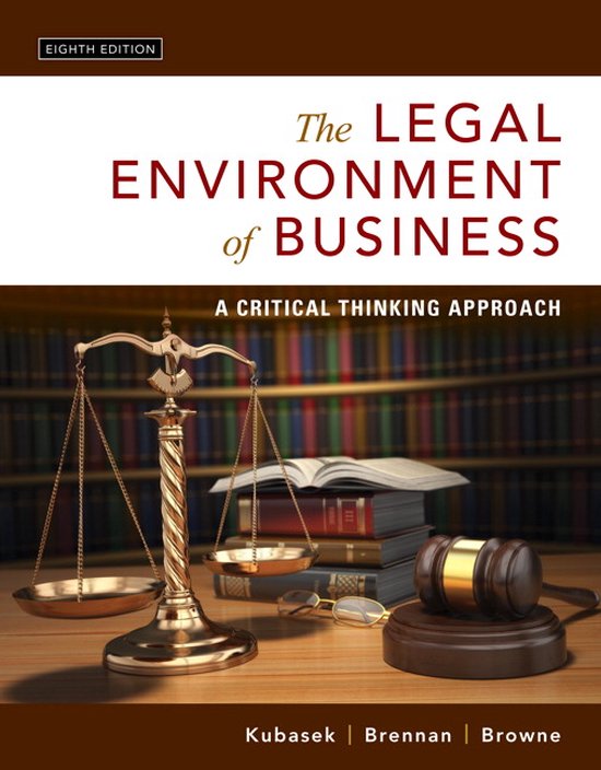 The Legal Environment of Business - cover