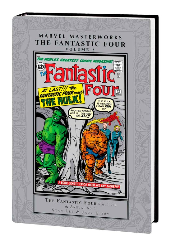 Marvel Masterworks: The Fantastic Four Vol. 2 comicboek met The Hulk, Mr. Fantastic, The Thing en The Invisible Woman op de cover.