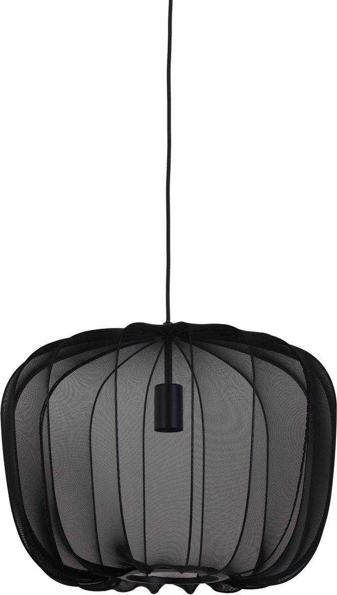 Light & Living - Hanglamp Plumeria - Ø50x37.5cm - Zwart