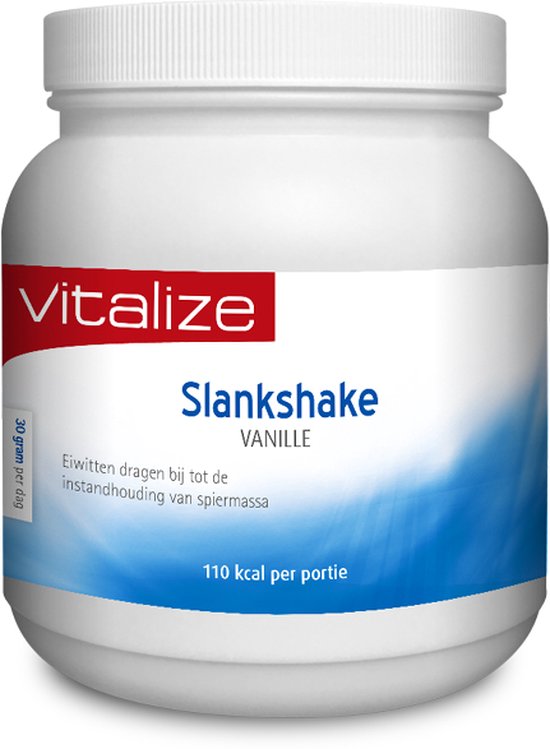 Vitalize Slankshake Vanille 450 gram - Draagt bij tot de groei van spiermassa - Geschikt voor dagelijks gebruik