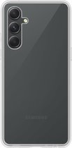 Hoesje Geschikt voor Samsung A34 Hoesje Siliconen Cover Case - Hoes Geschikt voor Samsung Galaxy A34 Hoes Back Case - Transparant