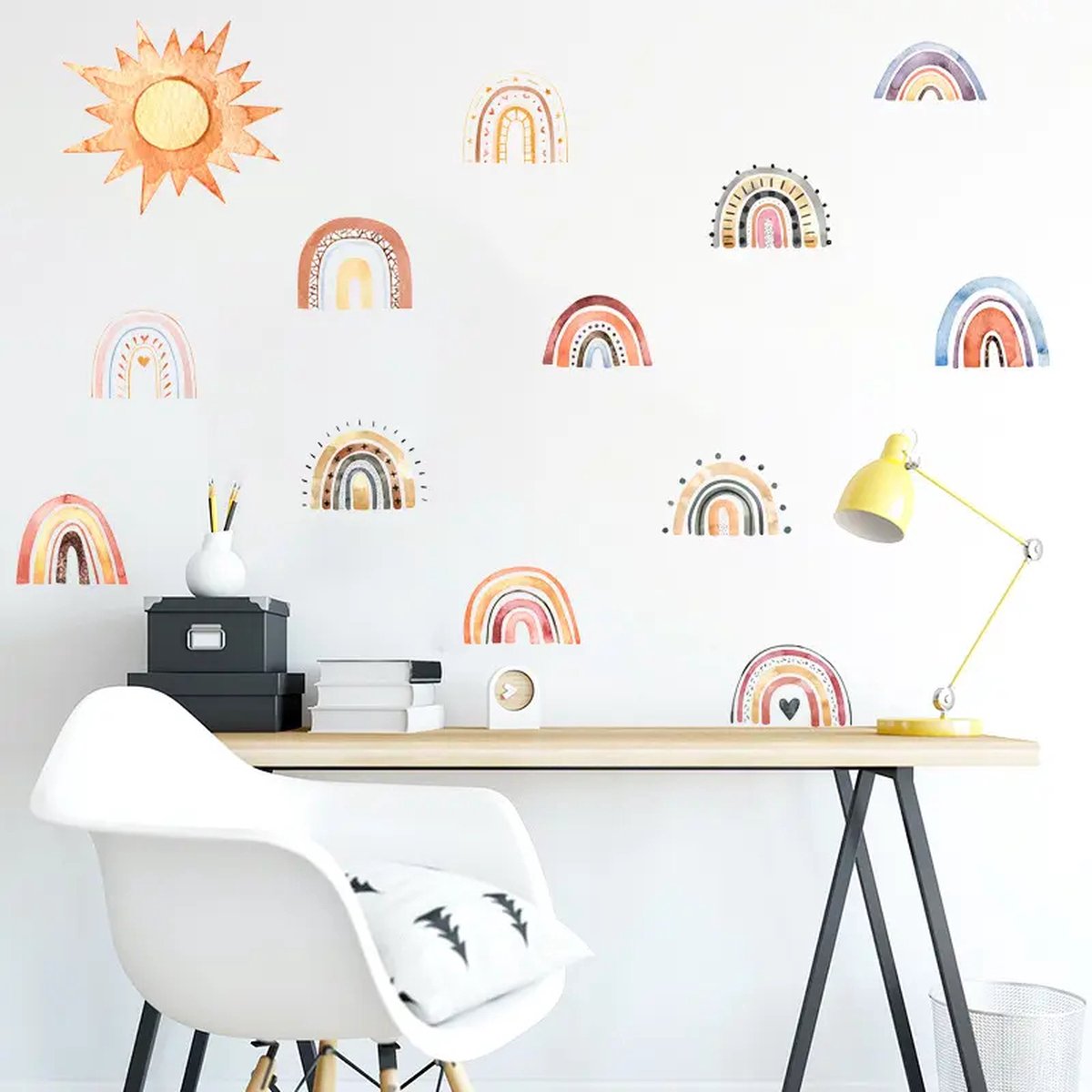Stickers Regenboog - ca. 65X50mm - Sticker - Verpakking - Sparklin Moon