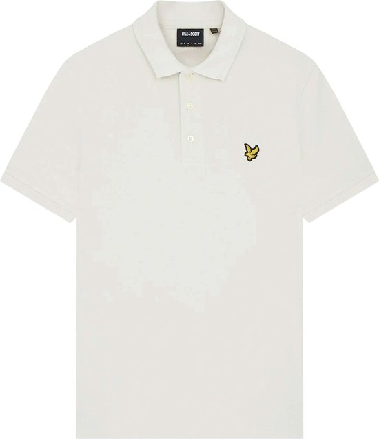 Lyle & Scott Crest Tipped Polo Shirt Polo's & T-shirts Heren - Polo shirt - Beige - Maat S