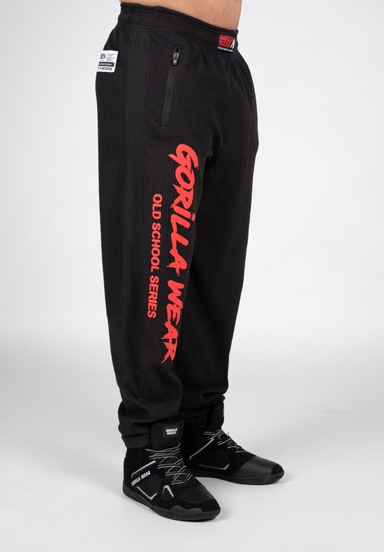 Gorilla Wear Augustine Old School Trainingsbroek - Zwart / Rood - 2XL/3XL van Gorilla Wear — afbeelding 3