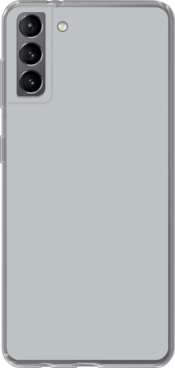 Telefoonhoesje Geschikt voor Samsung Galaxy S21 Plus hoesje - Interieur - Grijs - Licht - Siliconen Telefoonhoesje Telefoonhoesje