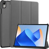 Case2go - Tablet hoes geschikt voor Huawei MatePad 11 (2023) - Tri-Fold Book Case - Auto Wake/Sleep functie - Grijs