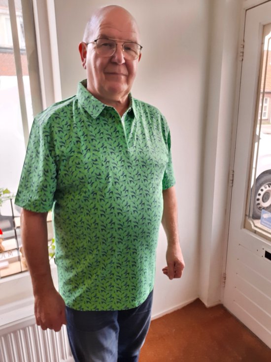 Hajo Polo Groen Blauwe print XXL / Groen / Katoen