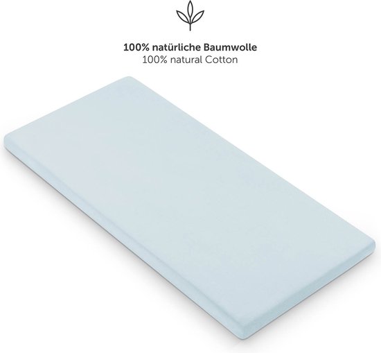 Jollein Katoenen Jersey Ledikant Hoeslaken 60x120 Cm Biscuit - Set Van 2 Bruin 8717329368712