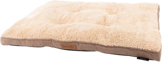 Scruffs Cosy - Comfortabel hondenkussen in 4 kleuren - Met imitatie suède buitenvoering en superzachte binnenvoering - 100 x 70 cm - Caramel Brown - 100 x 70 cm