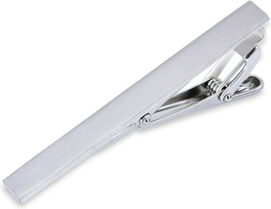 Dasspeld - Stropdas Clip - Shiny Tie Clip - Zilver