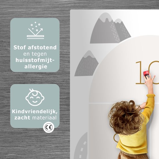 LetsPlaymats® Speelmat baby kinderen - Hinkelpad - Auto - Weg - Kinderen - Rivier - Speelkleed van vinyl - Speeltapijt - Antislip - 90x270 cm van LetsPlaymats® — afbeelding 3