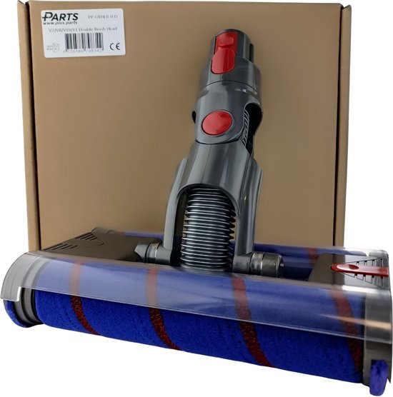 Vhbw Embout à brosse turbo dousse pour aspirateur compatible avec Dyson V8,  V7, V15 Detect Complete , 26,2 cm, tête à rouleau souple