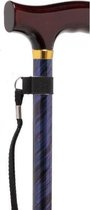 Premium wandelstok Fantasy- donkerblauw, 76 - 99 cm