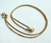 Gouden collier en diamanten hanger