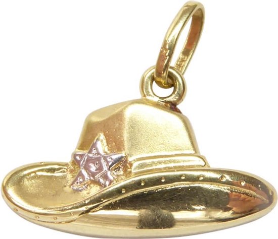 Gouden sheriff hoed hanger