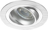 Noxion Verzonken Spot Logic MR16 Kantelbaar Aluminium | Zaagmaat 80mm - GU10 Fitting.