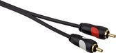 Thomson audio kabel 2 cinch - 2 cinch verguld 2m