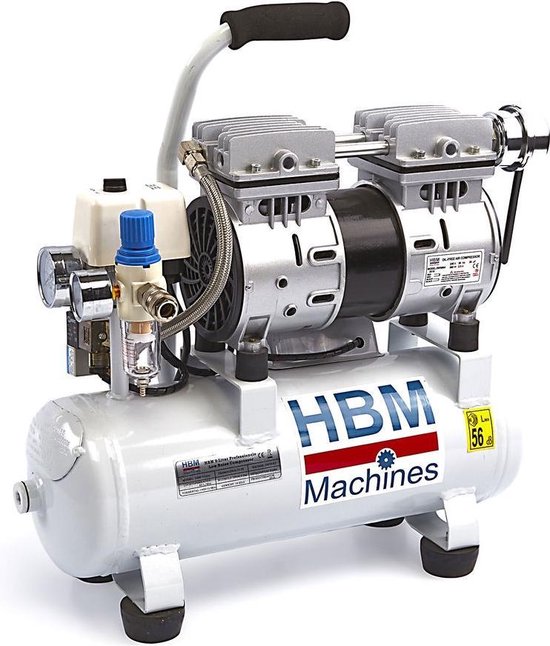ik ontbijt Van streek Automatisering HBM 9 Liter Professionele Low Noise Compressor | bol.com
