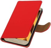 Wicked Narwal | bookstyle / book case/ wallet case Hoes voor Samsung Galaxy A5 2017 A520F Rood