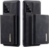 DG Ming Hoesje voor de Samsung Galaxy A53 - Back Cover met Magnetische Kaarthouder - Telefoonhoesje met Pasjeshouder op achterkant Zwart