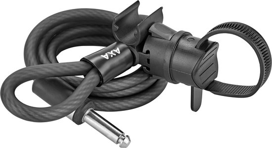Set bestaande AXA Solid Plus - ART 2 sterren keurmerk - Frameslot - Met Newton plug-in kabel 150 cm - Zwart van AXA — afbeelding 2
