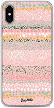 Casetastic Apple iPhone X / iPhone XS Hoesje - Softcover Hoesje met Design - Lovely Dots Print