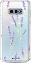 Casetastic Samsung Galaxy S10e Hoesje - Softcover Hoesje met Design - Wonders of Lavender Print