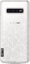 Casetastic Softcover Samsung Galaxy S10 Plus - Abstraction Outline White Transparent