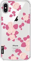 Apple iPhone XS Max hoesje Pink Roses Casetastic Smartphone Hoesje softcover case