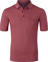 CASA MODA comfort fit poloshirt - rood melange -  Maat: XL