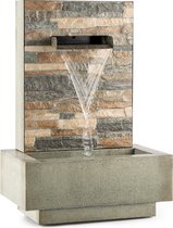 Blumfeldt Watergate - tuinfontein, fontein, sierfontein, waterpartij, binnen en buiten, 1000 L / h circulatie, 15 watt pomp, 10 m kabel, gegalvaniseerd metaal, IPX8 bescherming, grijs