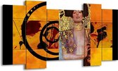 Peinture sur toile Moderne | Jaune, marron, noir | 120x65 5 Liège