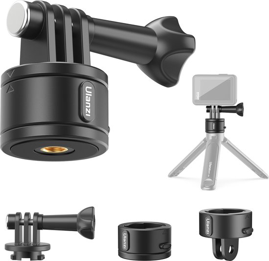 Adattatore ULANZI Go Quick II A 1/4 Di Pollice, Base Filettata E Vite, Per Treppiedi, Selfie Stick E Fotocamere Compatte
