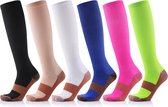 6 paar COPPER Compressiesokken Mix Kleuren S-M -Meditor Plus ®