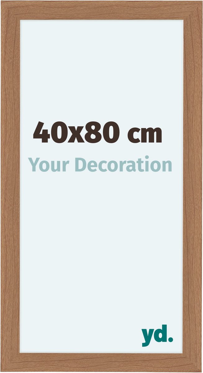 yd. Your Decoration - Fotolijst 40x80 cm - MDF - Notenhout Licht - Como