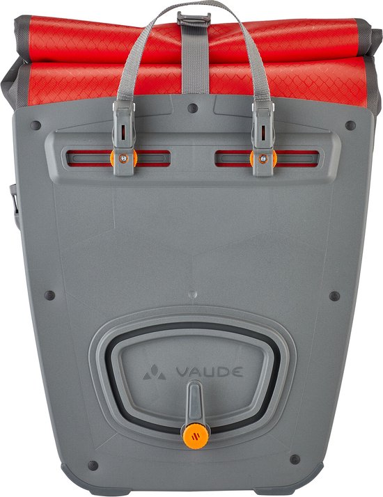 Sacoche Arrière étanche VAUDE Aqua Back Plus – Rouge, 100% étanche, Sans PVC, Avec Système QMR 2.0, Pour Vélo Et Voyage