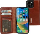 Mobiparts Excellent Wallet Case geschikt voor Apple iPhone 14 Pro - Bruin