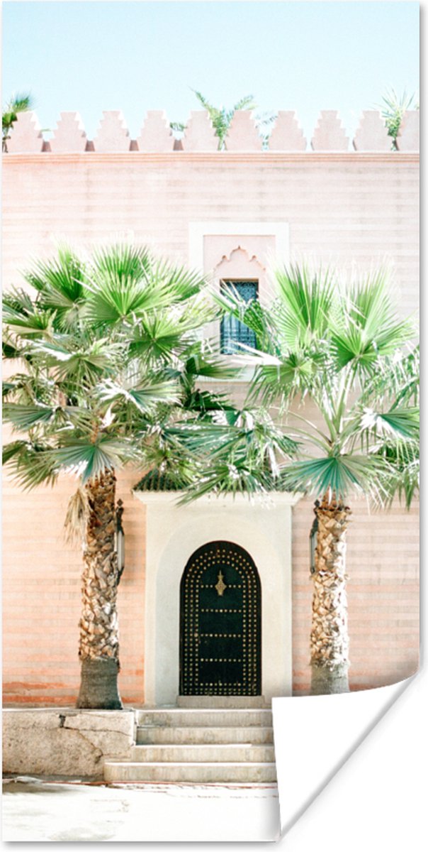 Deur - Marrakesh - Palmboom - Wit - Tropisch