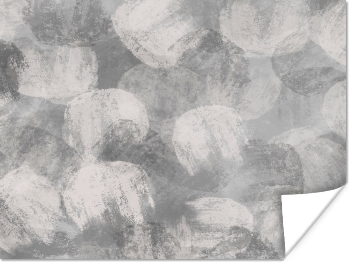 Abstract - Verf - Grijs - Schilderij