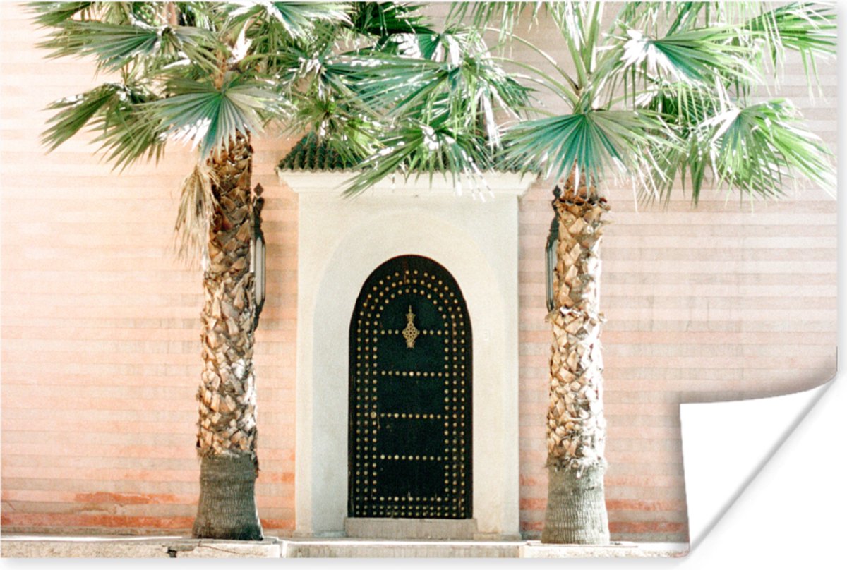 Deur - Marrakesh - Palmboom - Wit - Tropisch