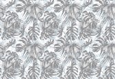 Fotobehang - Vlies Behang - Tropische Bladeren - Botanisch - Jungle - 208 x 146 cm