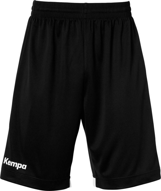 Kempa Player Long Shorts Kind Zwart-Wit Maat 140