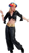 Costume 1001 Nuit & Arabe & Moyen-Orient | Jasmine Top Belly Dancer Femme Noire | Taille unique | Costume de carnaval | Déguisements