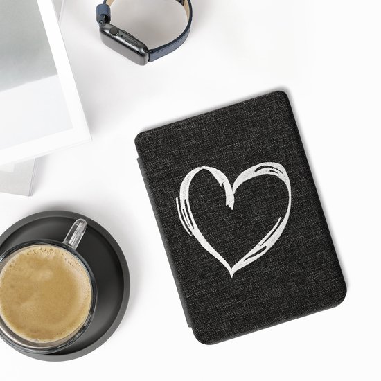 kwmobile Cover geschikt voor Kobo Clara 2E - Vilten ereader hoes - Beschermende e-Reader Case - in grijs van Merkloos — afbeelding 2